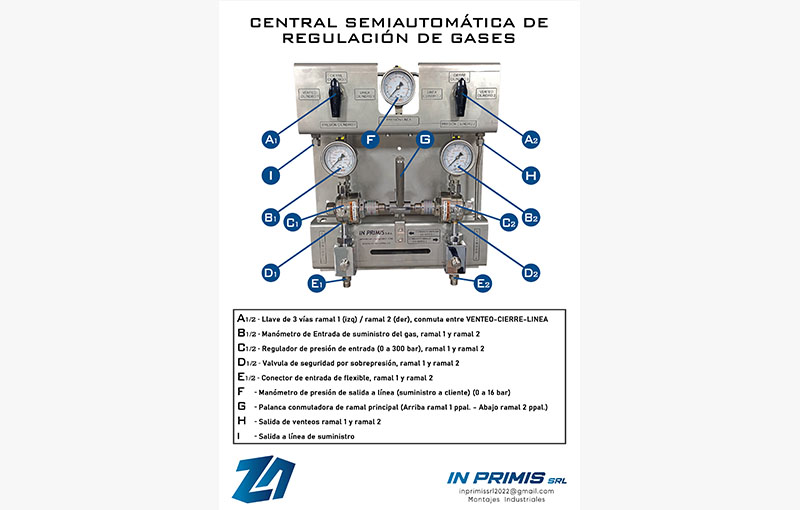 Central SEMI-AUTOMATICA PARA GASES ESPECIALES