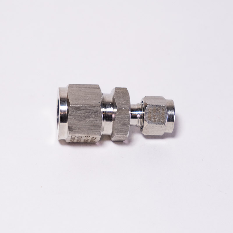 Unión Recta Reducción 1/2” OD x 1/4” OD (ss 316)