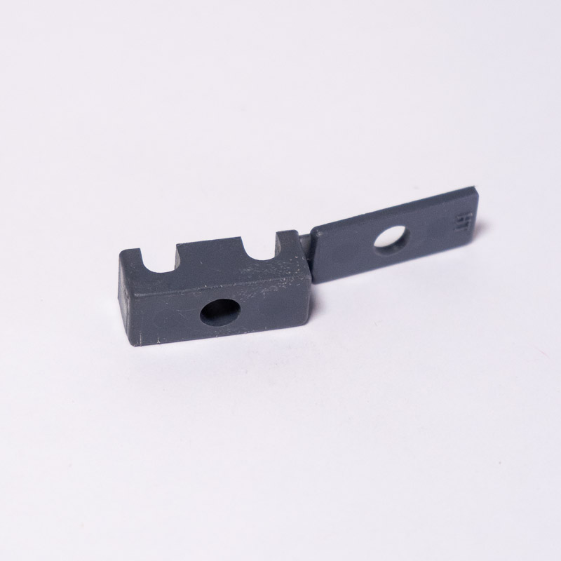 Soporte plastico para 2 tubos 1/4