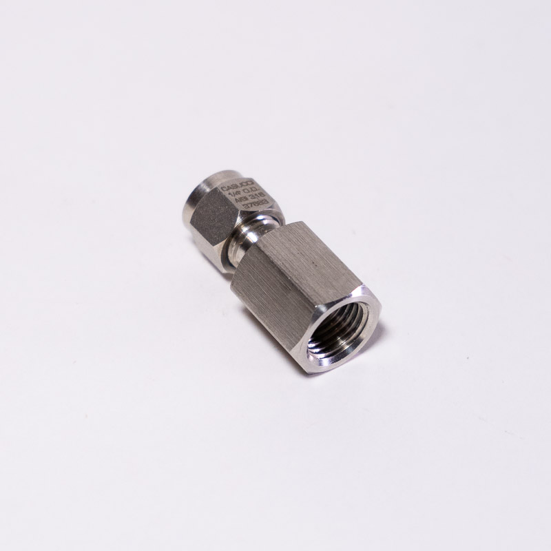 CONECTOR RECTO PARA TUBO 1/4