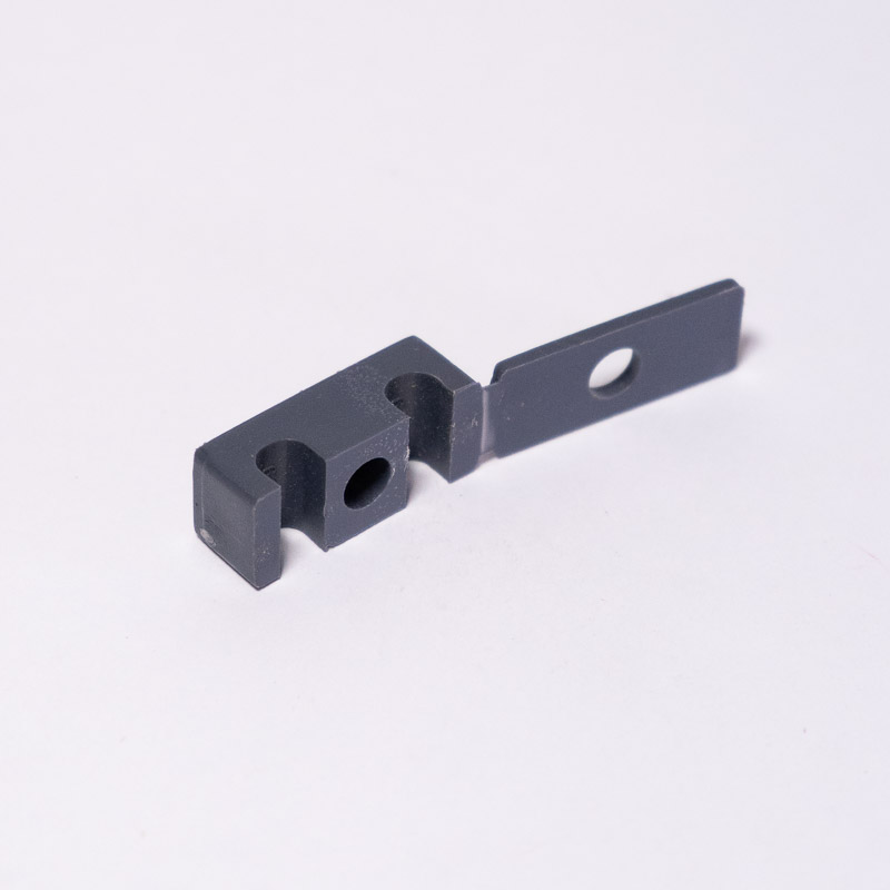 SOPORTE PLASTICO PARA 2 TUBOS 1/4