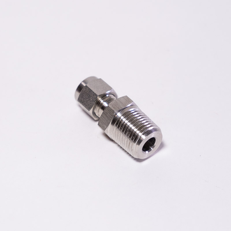CONECTOR RECTO PARA TUBO 1/4