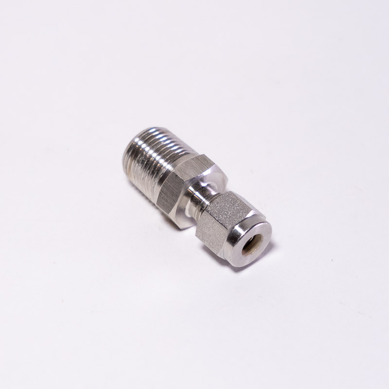 CONECTOR RECTO PARA TUBO 1/4