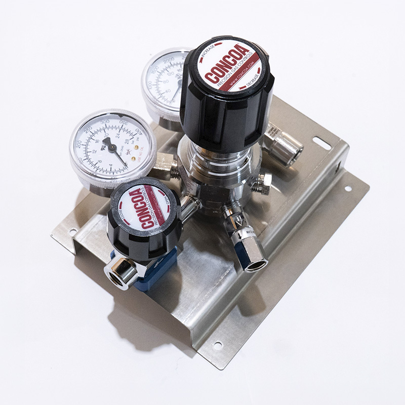 PANEL SIMPLE DE REGULACIÓN PARA CILINDRO DE GASES DE ALTA PUREZA – CONCOA